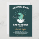 Search for dinosaur baby boy shower invitations Hatching soon