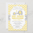 Search for yellow and grey baby shower invitations Little peanut