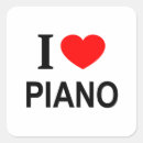 Search for pianists stickers Typography