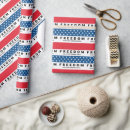 Search for freedom wrapping paper Patriotic