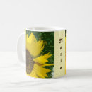 Search for artistic flower coffee mugs Sunflower