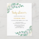 Search for elegant baby shower invitations Greenery