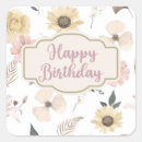 Search for modern floral watercolor stickers Pretty