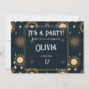 Search for celestial birthday invitations Elegant