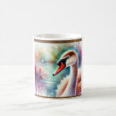 Search for beautiful swan mugs Water