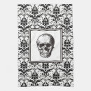 Search for skull tea towels Black and white