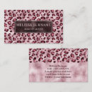 Search for leopard print business cards Elegant