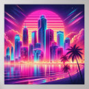 Search for synthwave posters Cityscape