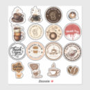 Search for vintage coffee stickers But first coffee