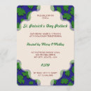 Search for good luck invitations Shamrock