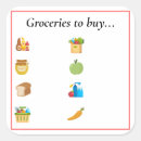 Search for grocery stickers Groceries