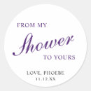 Search for royal purple stickers Bridal shower