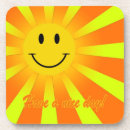 Search for yellow text coasters Happy
