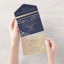 Search for light blue and gold wedding invitations Couple