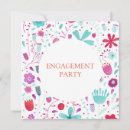Search for teal engagement party invitations Watercolor
