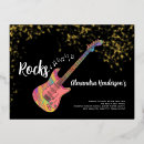 Search for rock band birthday invitations Rock and roll