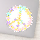 Search for peace joy stickers Hippie