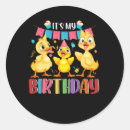 Search for farm animals birthday stickers Duck