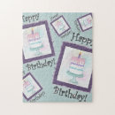 Search for happy birthday cake puzzles Blue