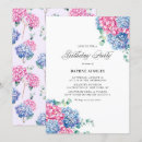 Search for blue hydrangea birthday invitations Elegant