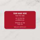 Search for red business cards Promotional