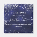 Search for magnetic save the dates Navy blue