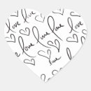 Search for love letters stickers Black