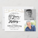 Search for 55th birthday invitations Typography