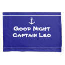 Search for boat pillowcases Navy blue and white