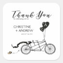 Search for bicycle wedding stickers Tandem