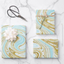 Search for turquoise marble wrapping paper Gold