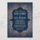 Search for rose gold confetti wedding invitations Vintage