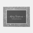 Search for silver glitter doormats Xmas