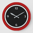 Search for black and red clocks Minimalist