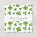 Search for four leaf clover business cards Professional