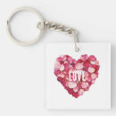 Search for rose petals key rings Red