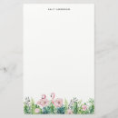 Search for pink flamingo stationery paper Tropical