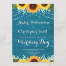 Search for teal sunflower wedding invitations Babys breath