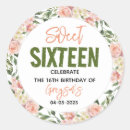 Search for pretty garden stickers Floral birthday