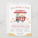 Search for popcorn baby shower invitations Red
