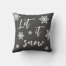 Search for let it snow cushions Hand lettered