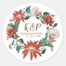 Search for poinsettia wreath stickers Elegant