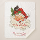Search for vintage santa blankets Jolly