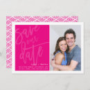 Search for hot pink save the dates Trendy