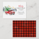 Search for lumberjack christmas cards Red truck