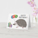 Search for hedgehog birthday cards Colourful
