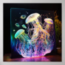 Search for jellyfish posters White