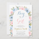Search for elegant gender reveal invitations Blue or pink