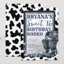 Search for western sweet 16 invitations Rustic