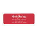 Search for merry christmas return address labels Stylish trendy